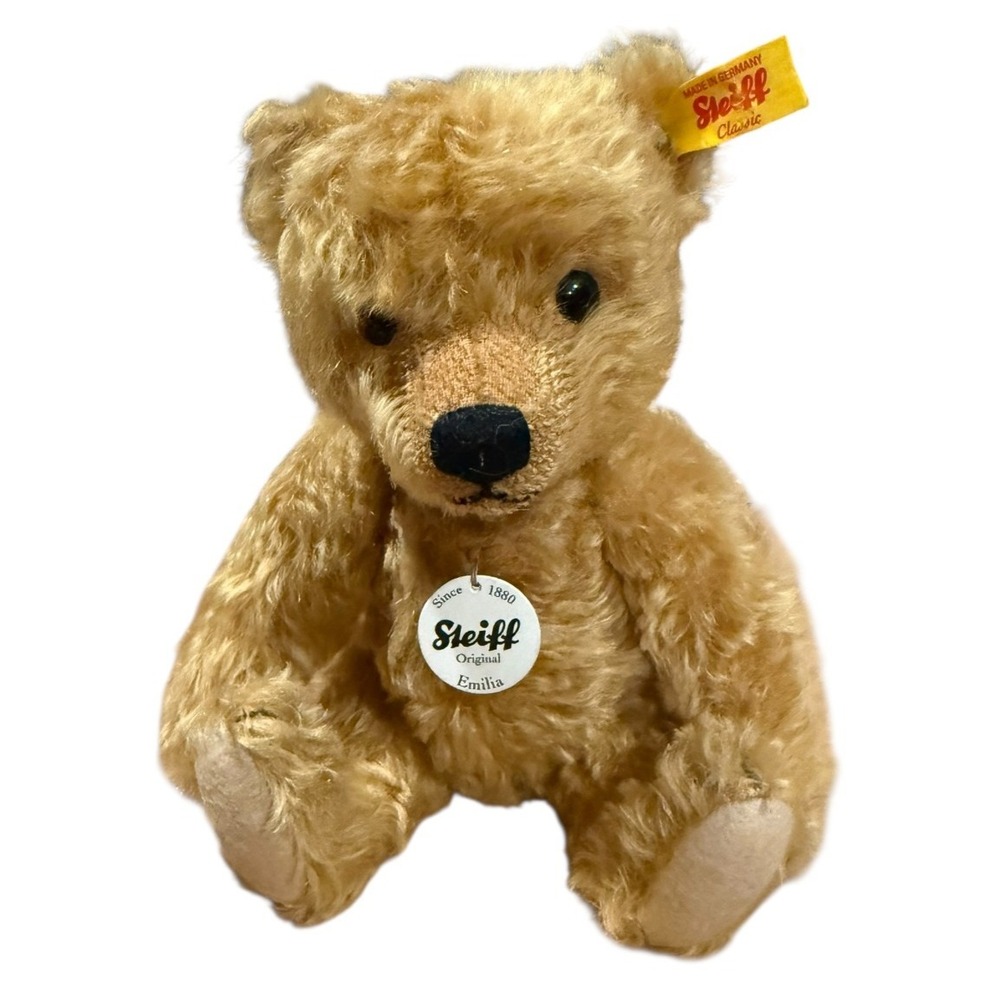 Steiff Germany Collectible Teddy Bear Emilia Jointed Mohair 27796 Ear Button Tag